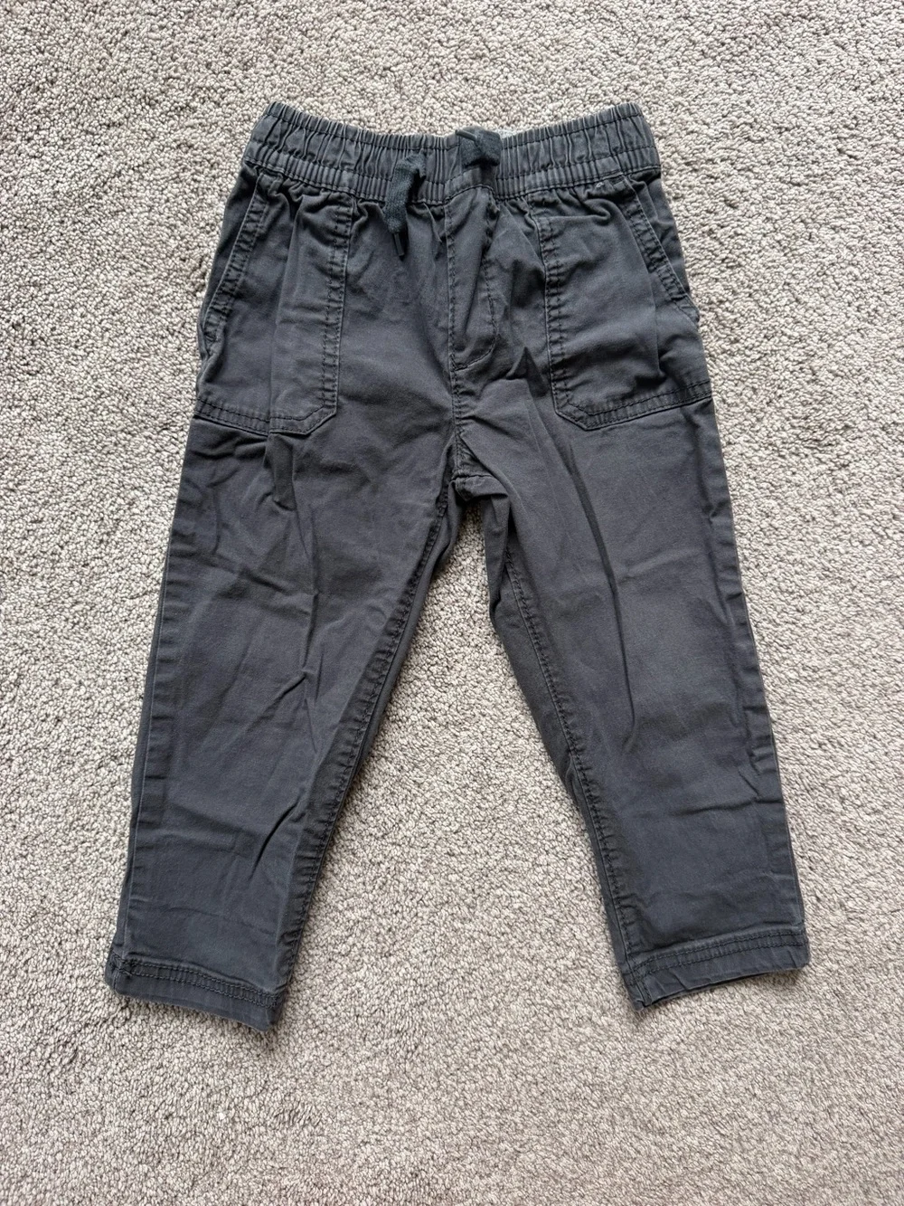 OshKosh B'gosh Boys Dark Gray Elastic Waist Jogger Pants